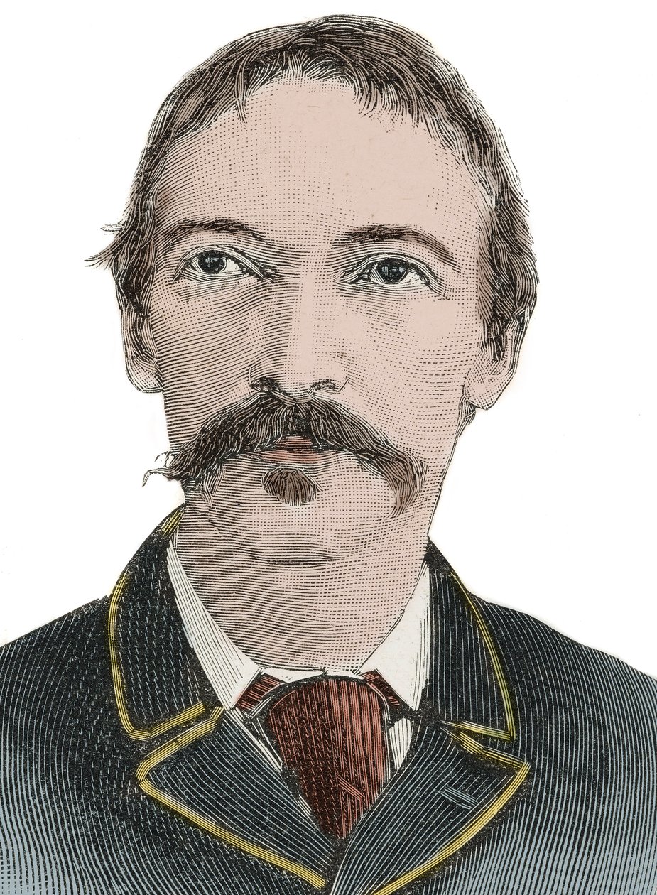 Ritratto di Robert Louis Stevenson (1850-1894) - scrittore britannico da Unknown artist