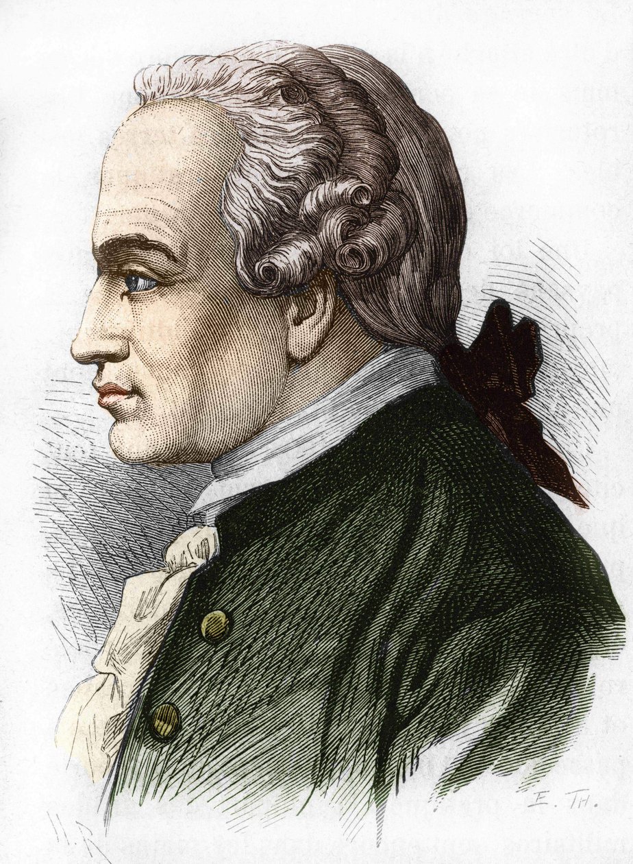 Ritratto di Immanuel Kant. Filosofo tedesco (Königsberg) da Unknown artist