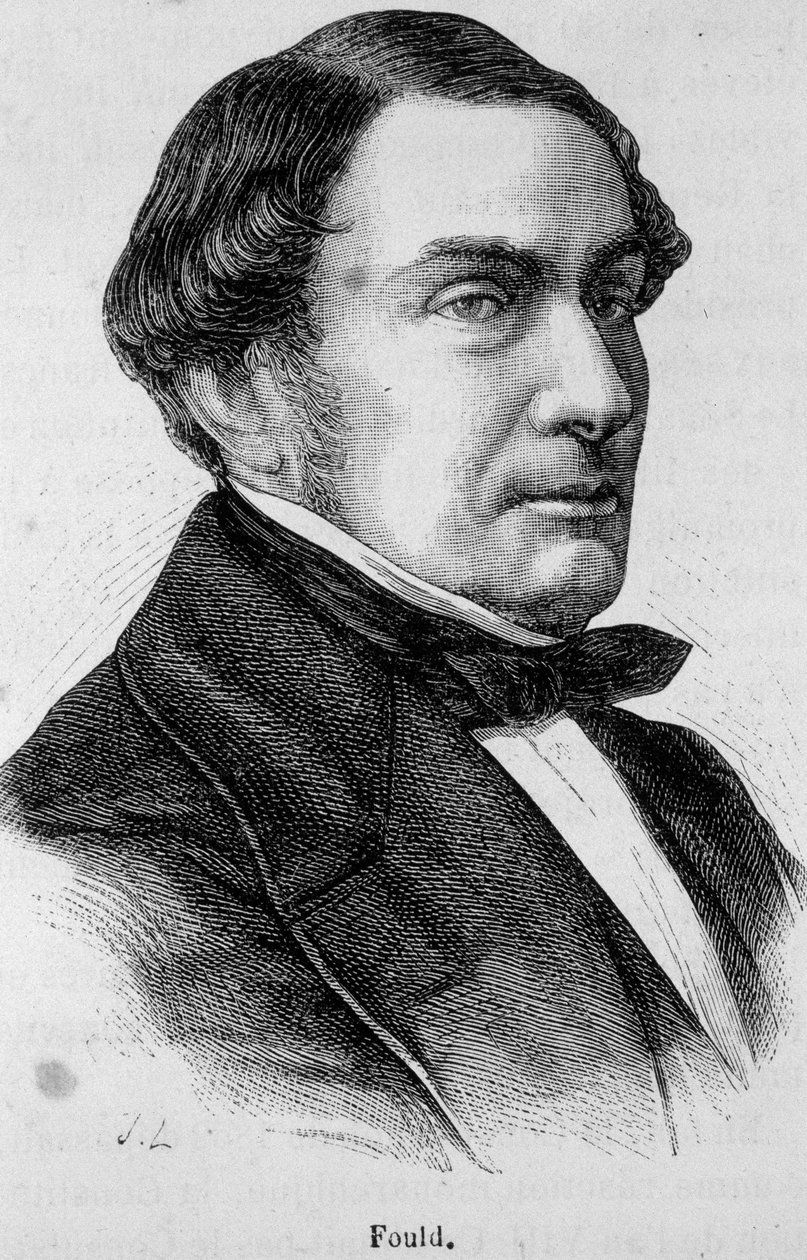 Ritratto di Achille Fould (1800-1867), banchiere ebreo francese, sostenitore del libero scambio e del Saint-Simonismo da Unknown artist