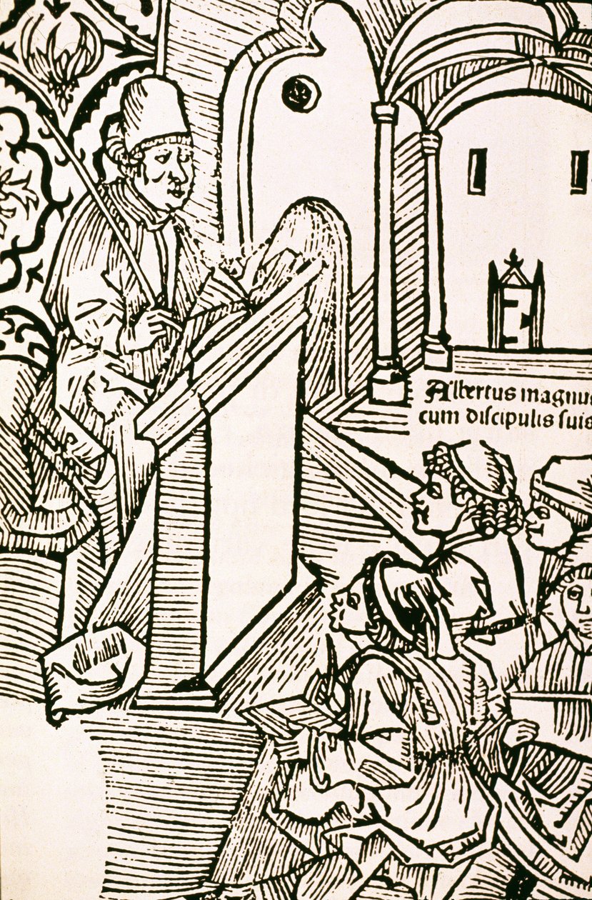 Ritratto di Alberto Magno (Alberto Magno 1206-1280), San Alberto Magno (1205-1280) da Unknown artist