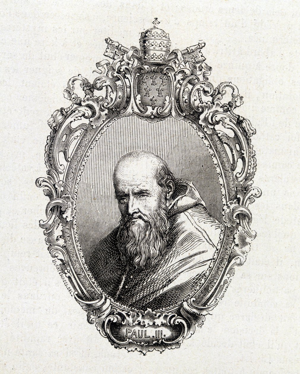 Ritratto di Alessandro Farnese, Paolo III (1468 - 1549) papa dal 1534 al 1549. da Unknown artist