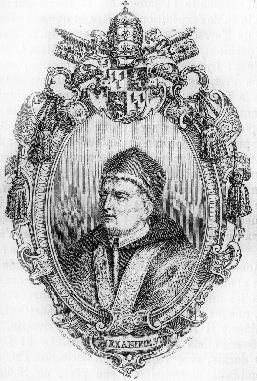 Ritratto di Alessandro VI (1431-1503). da Unknown artist