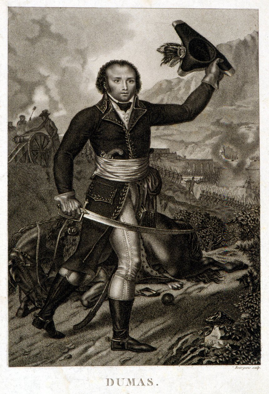 Ritratto di Alexandre Davy Dumas (1762-1806), padre di Alexandre Dumas Padre da Unknown artist