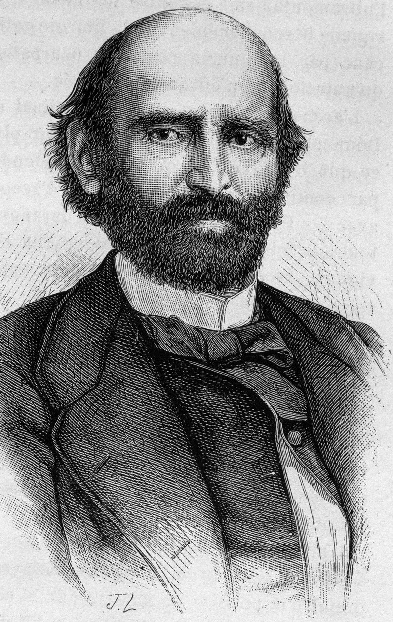 Ritratto di Alexandre Glais-Bizoin (1800 - 1877). Incisione della fine del XIX secolo in "Storia di Francia" di H. Martin da Unknown artist