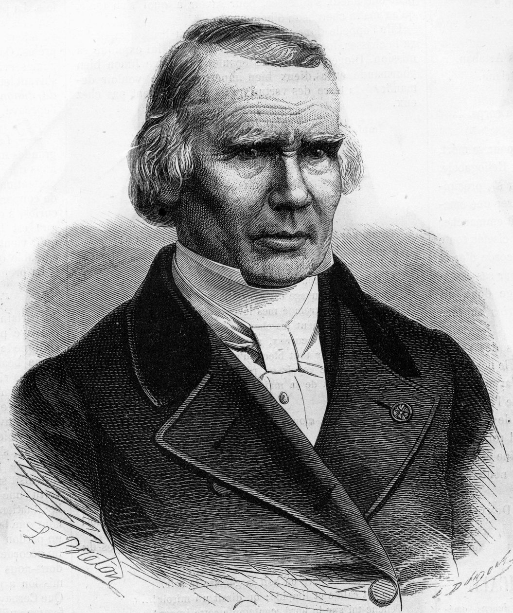 Ritratto di Alfred Louis Marie Velpeau (1795 - 1867), chirurgo francese. da Unknown artist