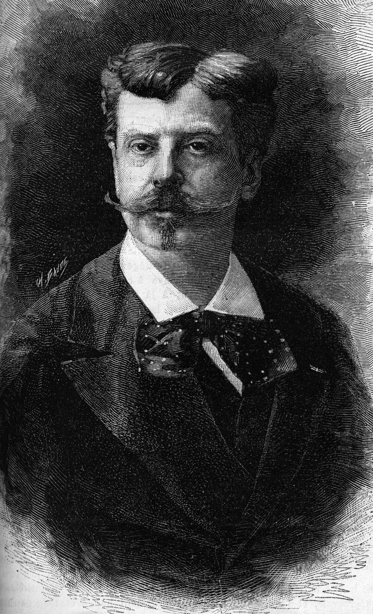 Ritratto di Alphonse de Neuville, pittore francese (1835-1885) da Unknown artist