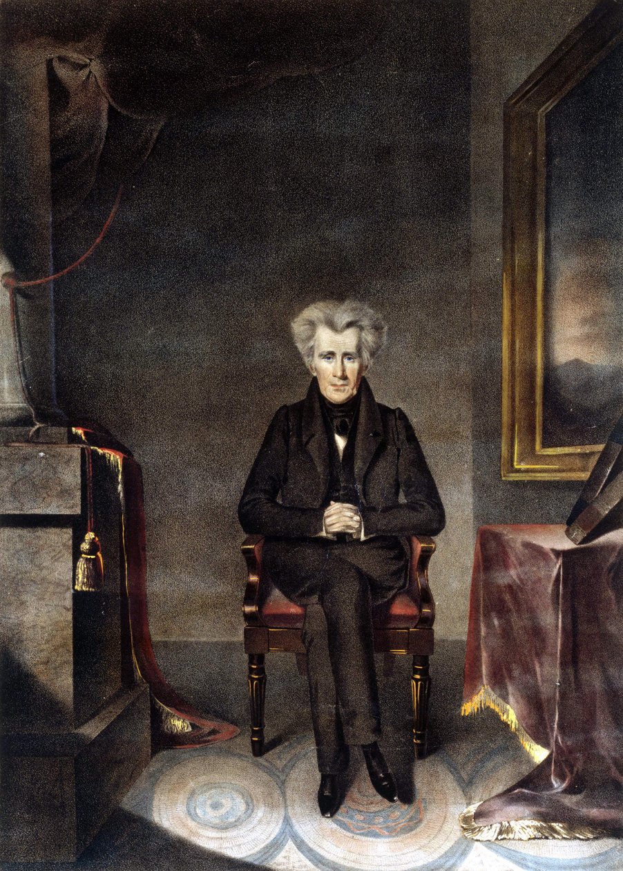 Ritratto di Andrew Jackson (1767 - 1845) statista americano. da Unknown artist