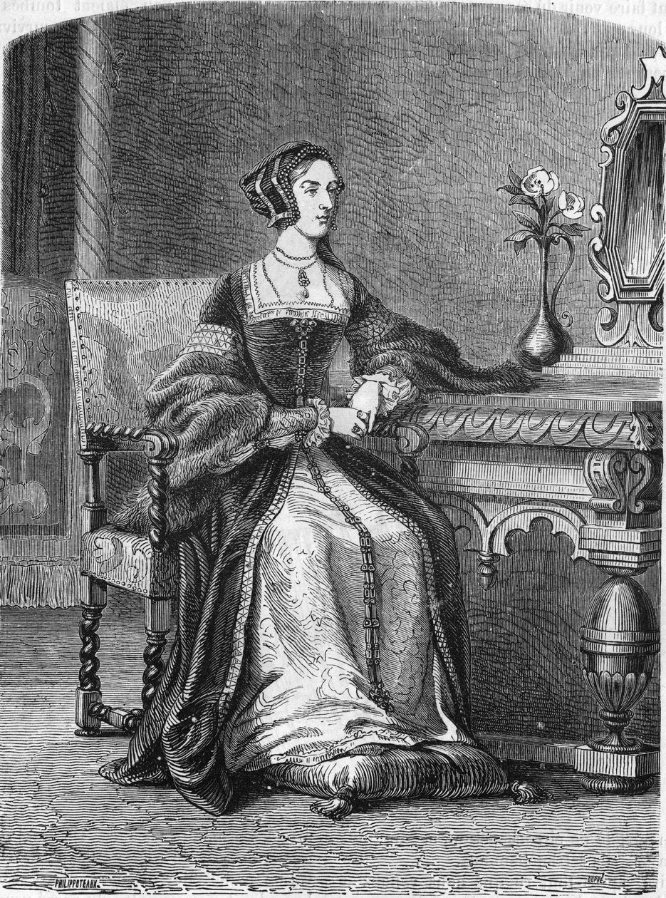 Ritratto di Anna Bolena (Anna o Ann Bolin e Anne Bullen). da Unknown artist