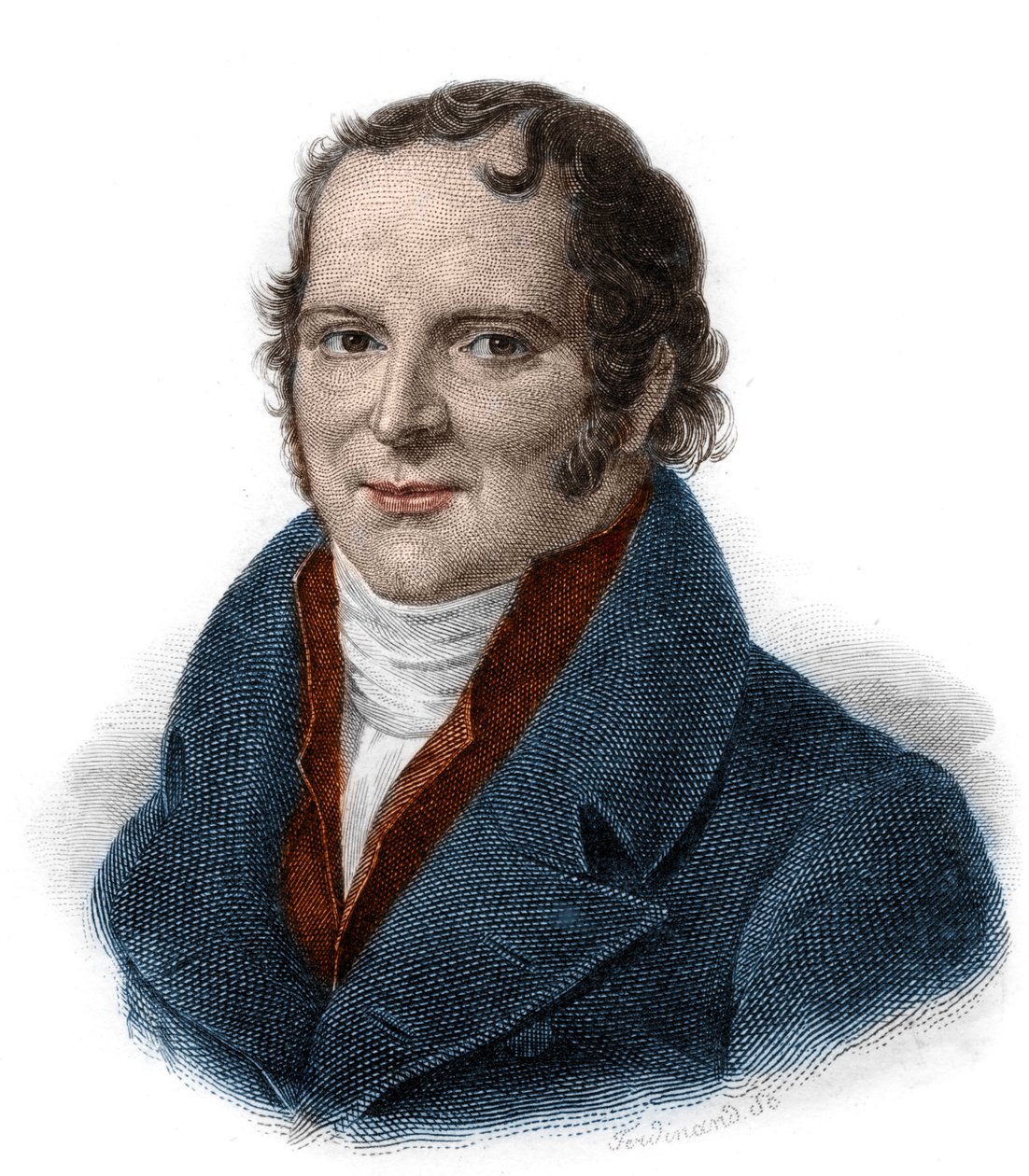 Ritratto di Antoine Francois, Conte di Fourcroy (1755 - 1809) chimico, naturalista, medico, incisione del XIX secolo da Unknown artist