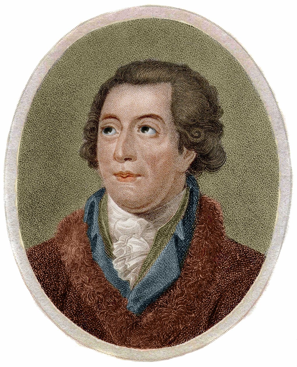 Ritratto di Antoine Laurent de Lavoisier, chimico francese (1743-1794). Incisione di Chapman da Unknown artist