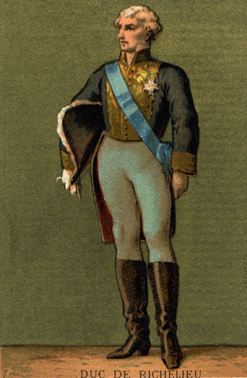 Ritratto di Armand du PLESSIS, Duca di RICHELIEU (1766-1822) da Unknown artist
