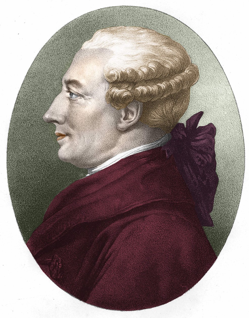 Ritratto di Beaumarchais. Incisione del XIX secolo. da Unknown artist
