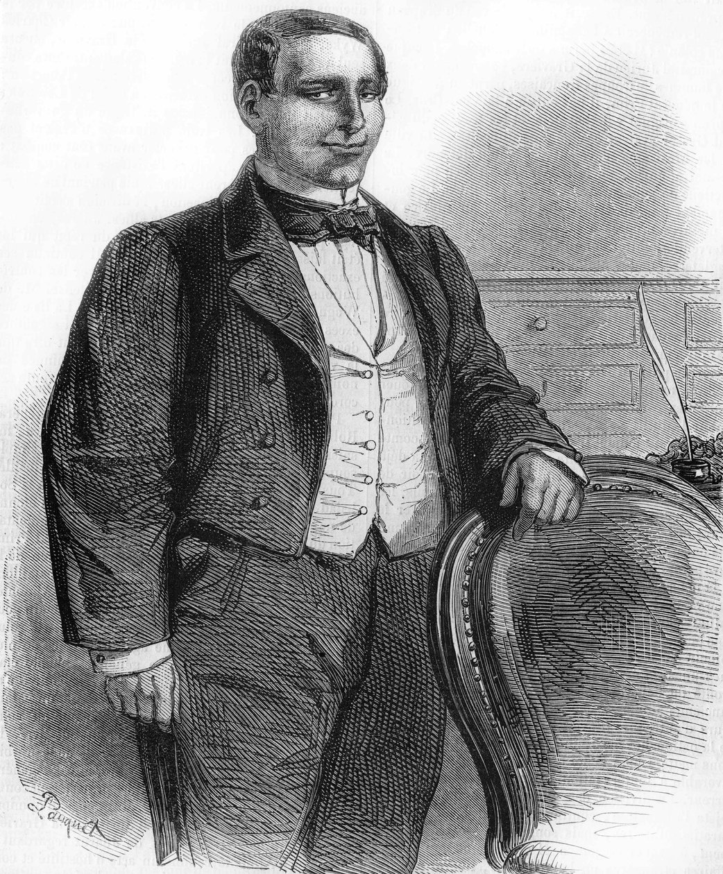 Ritratto di Benito Pablo Juárez, politico messicano di origine indiana (1806-1872), presidente della Repubblica Messicana nel 1858 da Unknown artist