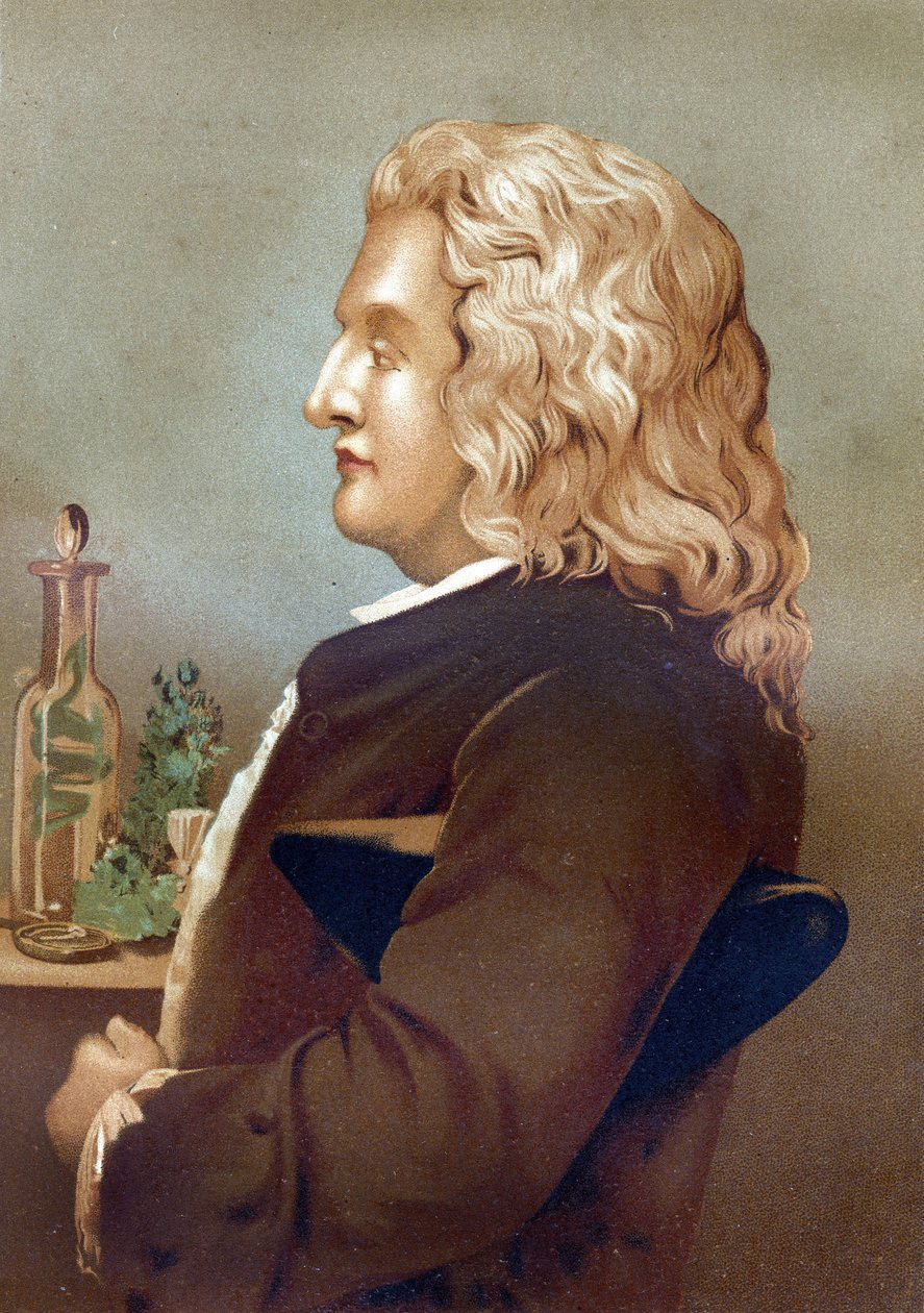 Ritratto di Bernard de Jussieu (1699-1777), botanico francese. Da "La Ciencia y sus Hombres" di Louis Figuier. Barcellona 1881 da Unknown artist