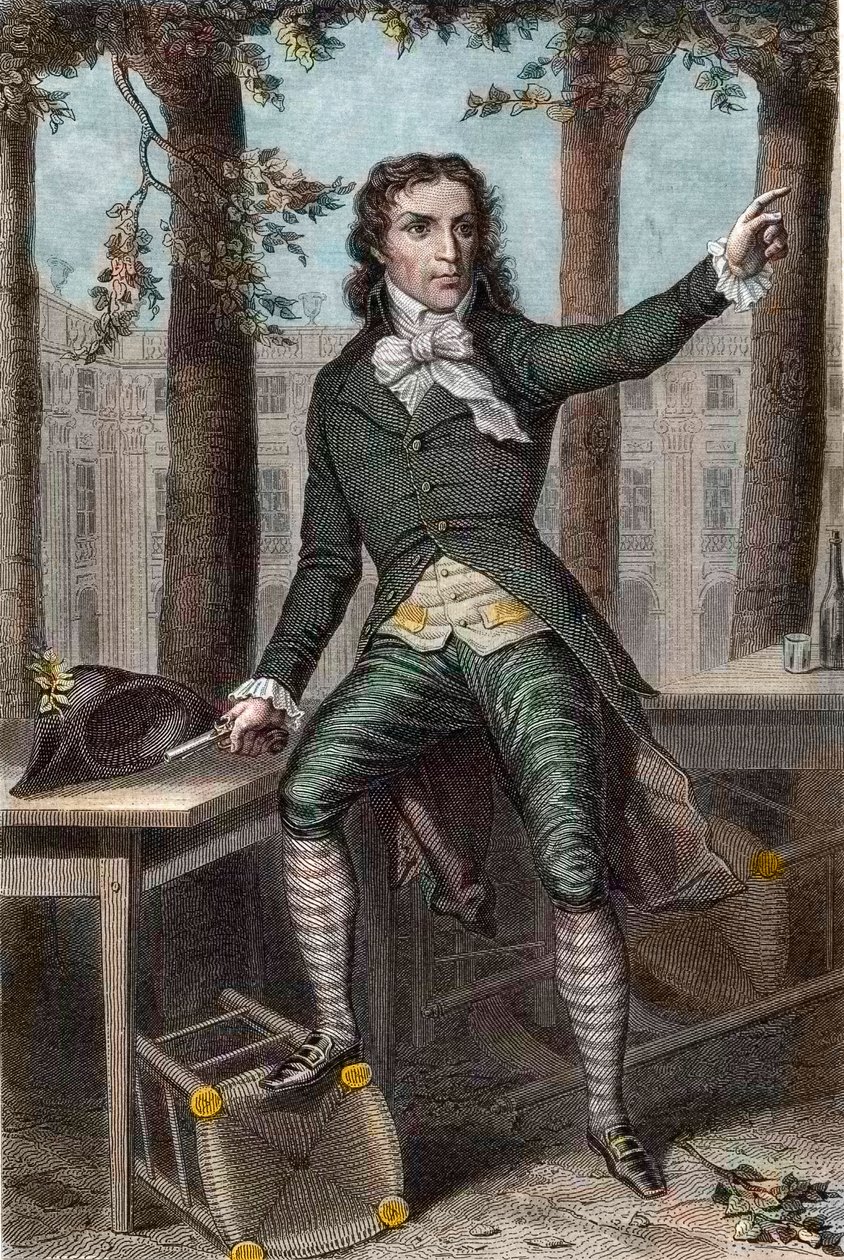 Ritratto di Camille Desmoulins, politico durante la Rivoluzione Francese da Unknown artist