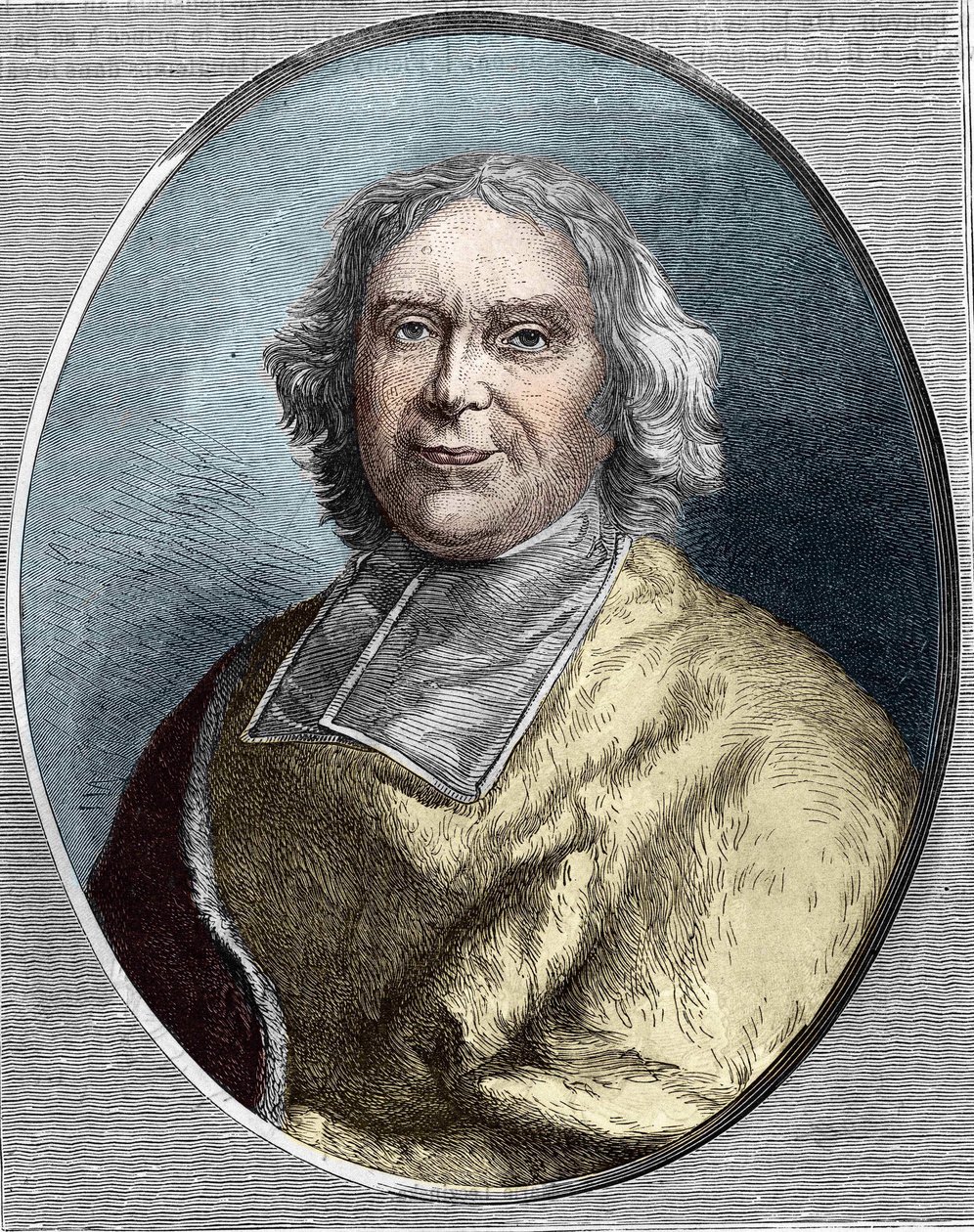 Ritratto del cardinale Fleury (1653-1743). Incisione di André Hercule de Fleury del 1866 da Unknown artist