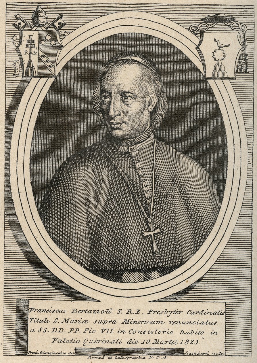 Ritratto del Cardinale Francesco Bertazzoli (1754-1830) da Unknown artist