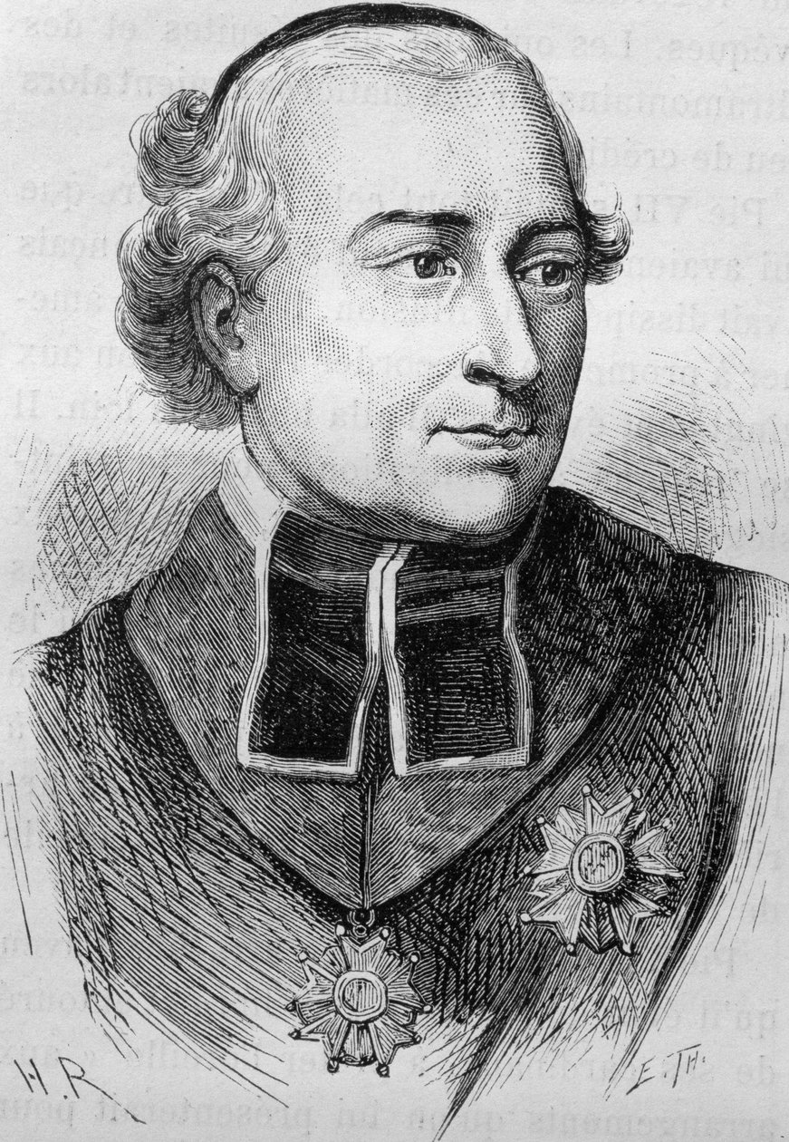 Ritratto del cardinale Joseph Fesch (1763 - 1839). Incisione della fine del XIX secolo in "Storia di Francia" di H. Martin da Unknown artist