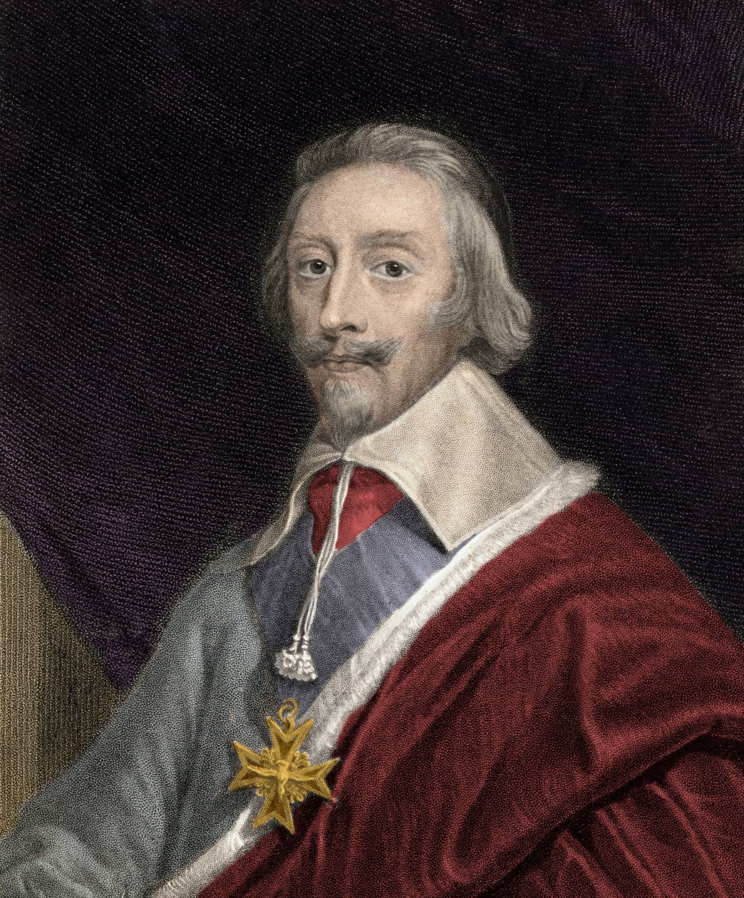 Ritratto del Cardinale Richelieu (1585-1642) con la croce dell