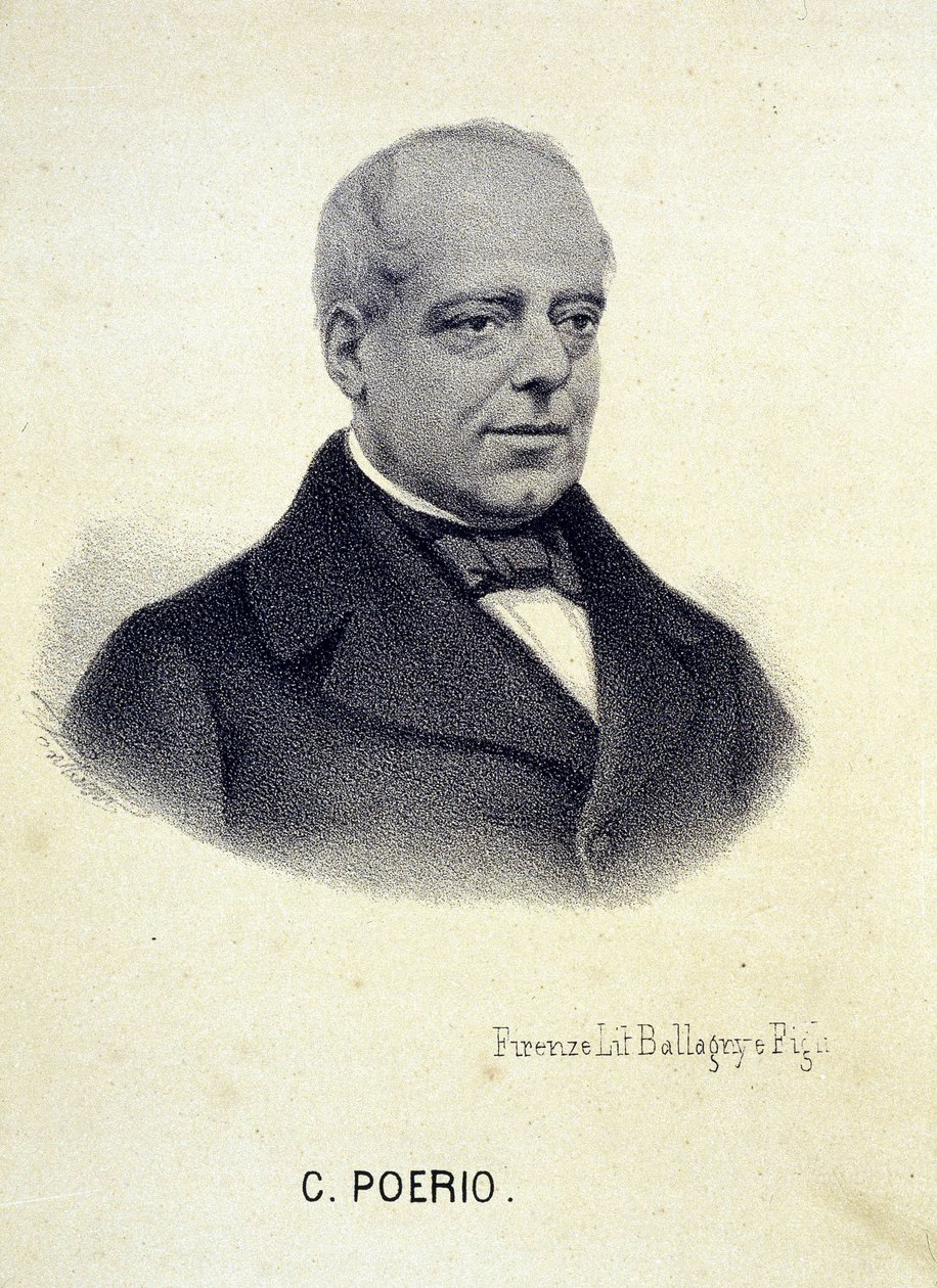 Ritratto di Carlo Poerio (1803-1867), rivoluzionario italiano da Unknown artist