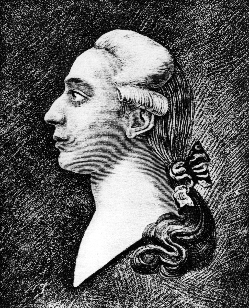 Ritratto di Casanova. Incisione del XIX secolo da Unknown artist