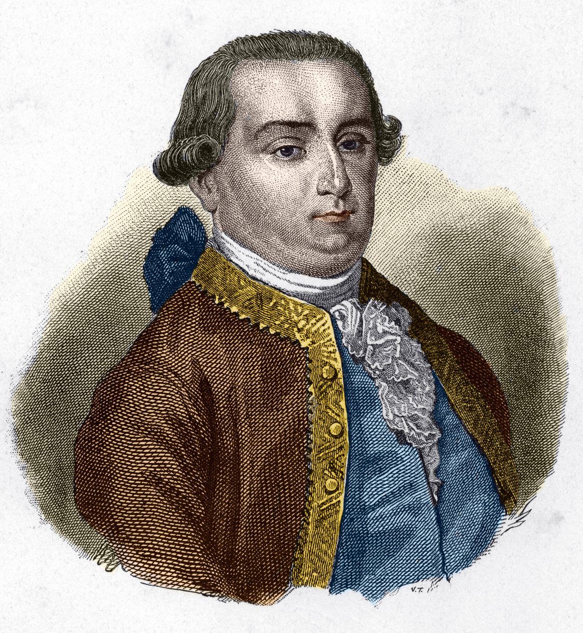 Ritratto di Cesare Bonesana, Marchese di Beccaria (1738 - 1794), giurista italiano da Unknown artist