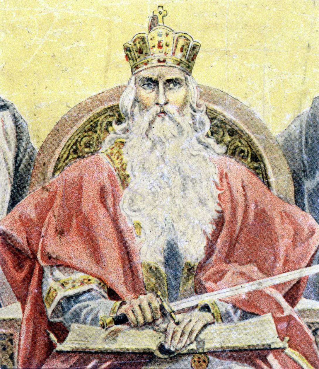 Ritratto di Carlo Magno - incisione da Unknown artist