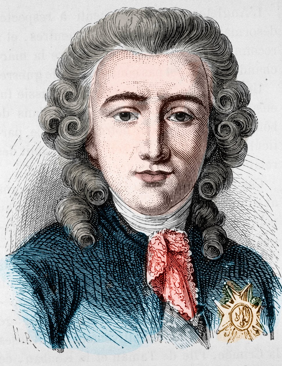 Ritratto di Charles Alexandre de Calonne, politico francese (1734-1802) - in "L