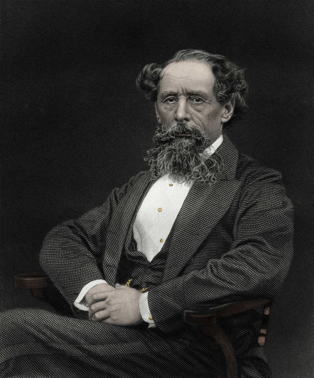 Ritratto di Charles Dickens (1812-1870), scrittore inglese da Unknown artist
