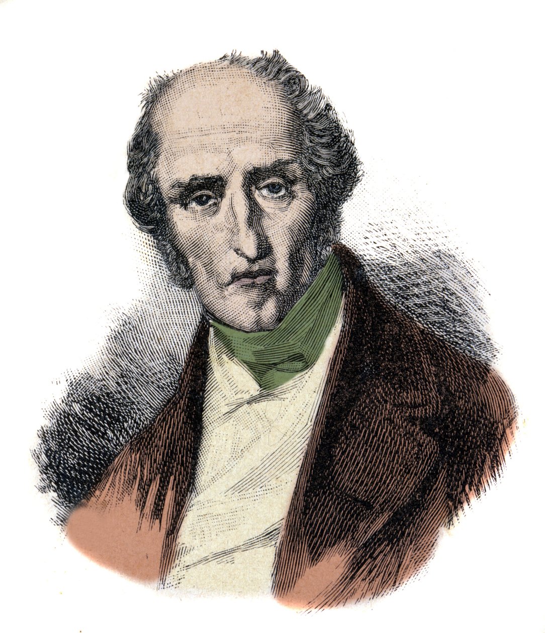 Ritratto di Charles Fourier (1772 - 1837), teorico socialista francese. (incisione) da Unknown artist