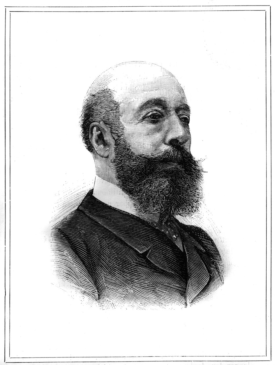 Ritratto di Charles Lambert de Sainte Croix (Sainte-Croix) (1827-1889), politico francese. Incisione in "Le Monde Illustré", 2 gennaio da Unknown artist