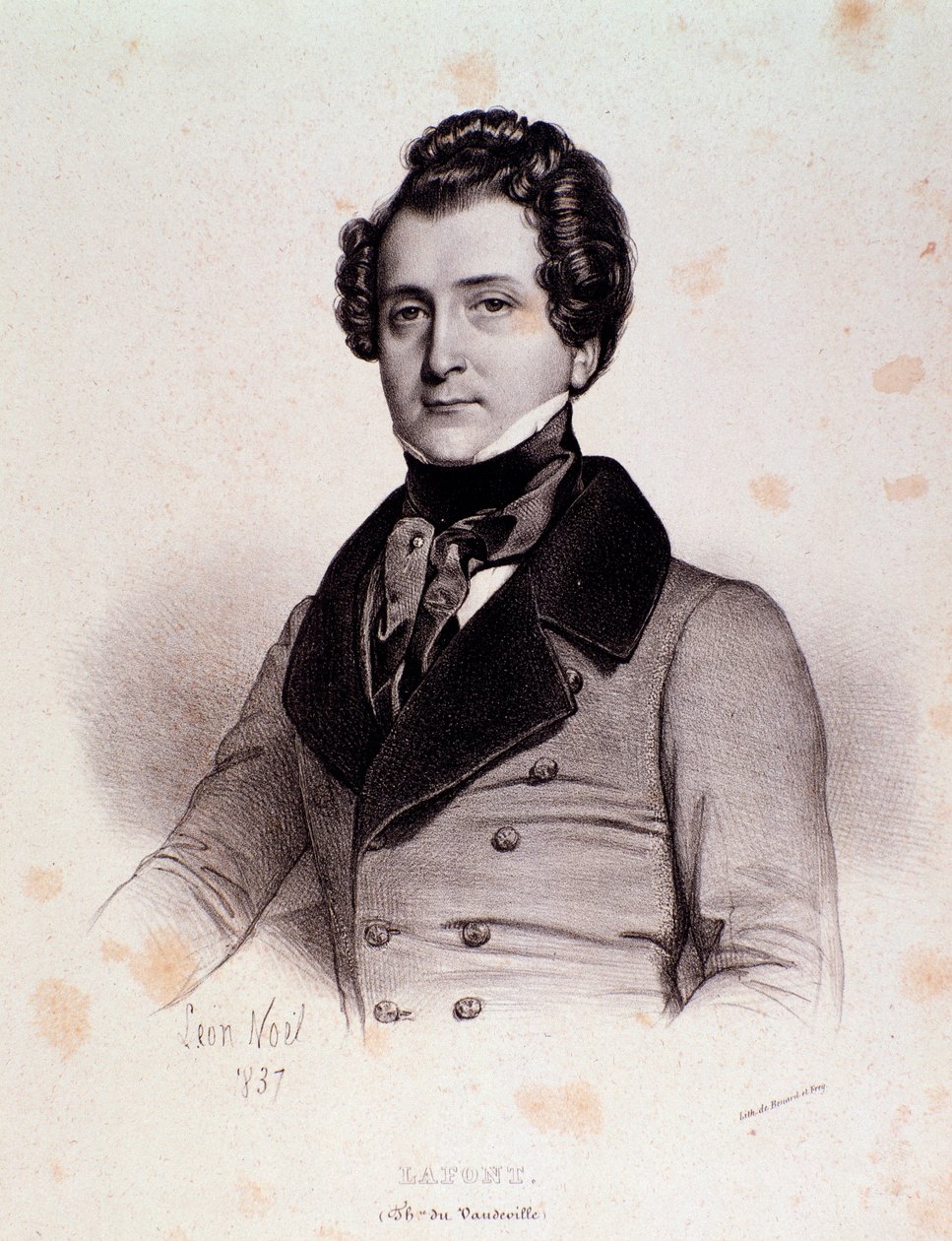 Ritratto di Charles Philippe Lafont (incisione) da Unknown artist