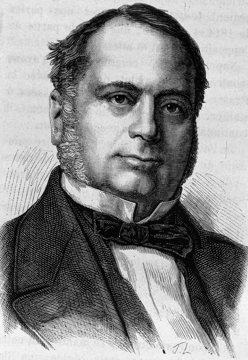 Ritratto di Charles Valletta (? - 1881). Incisione della fine del XIX secolo in "Histoire de France" di H. Martin. da Unknown artist
