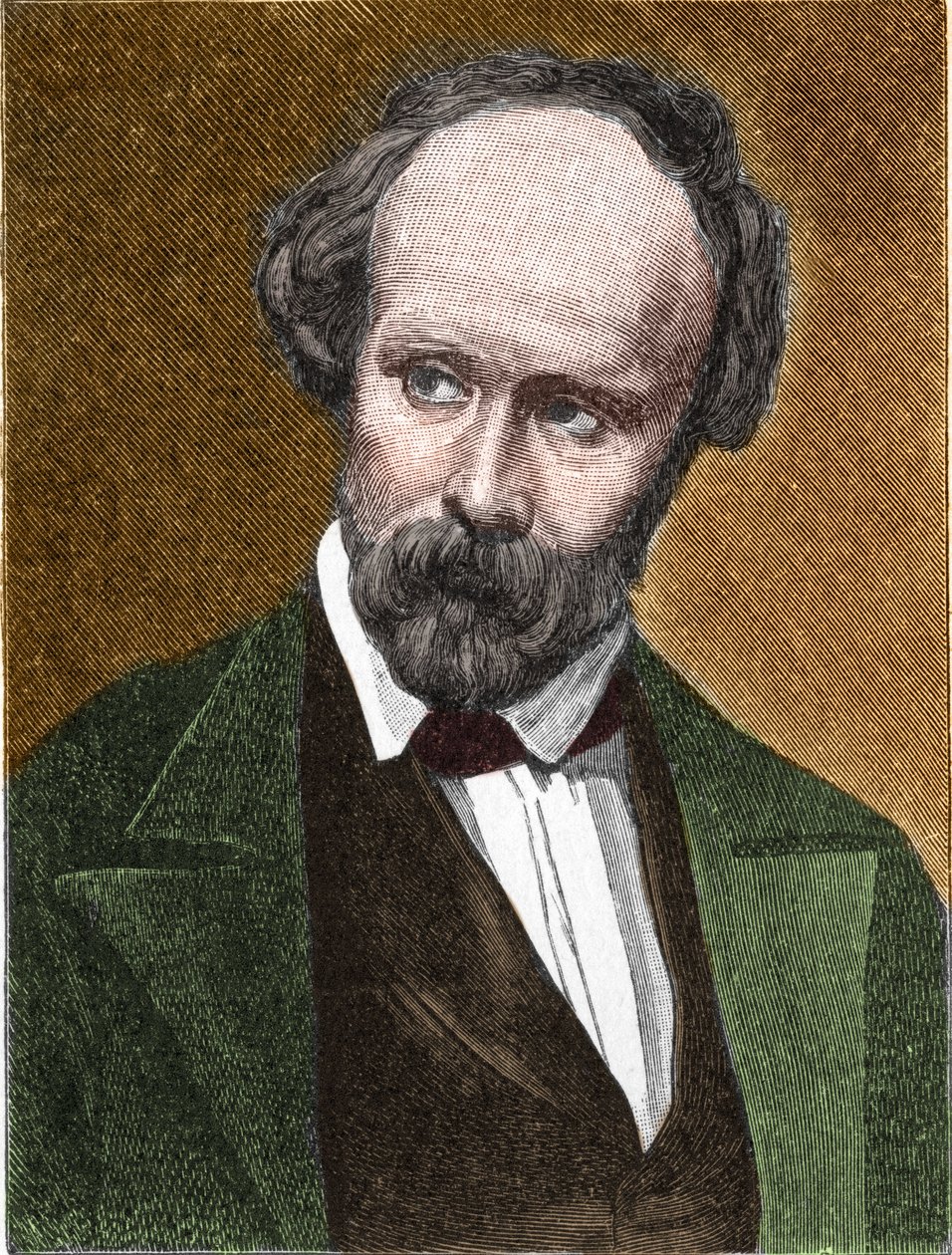 Ritratto di Christian Friedrich Hebbel (1813-1863) poeta e drammaturgo tedesco da Unknown artist