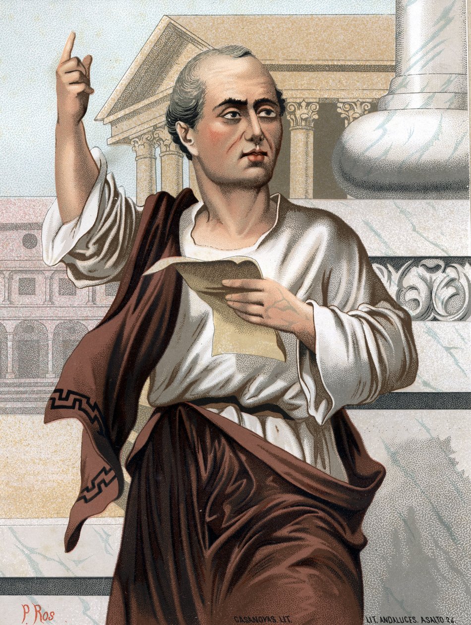 Ritratto di Cicerone in latino Marcus Tullius Cicero politico, oratore e scrittore romano (Arpinum) da Unknown artist