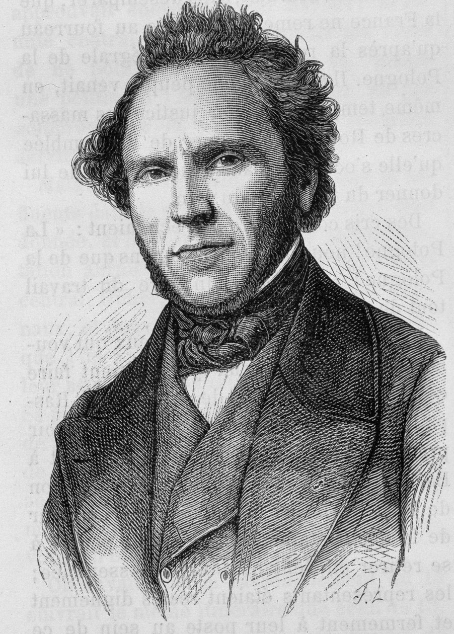 Ritratto di Claude Anthime Corbon (1808 - 1891). Incisione della fine del XIX secolo in "Histoire de France" di H. Martin da Unknown artist