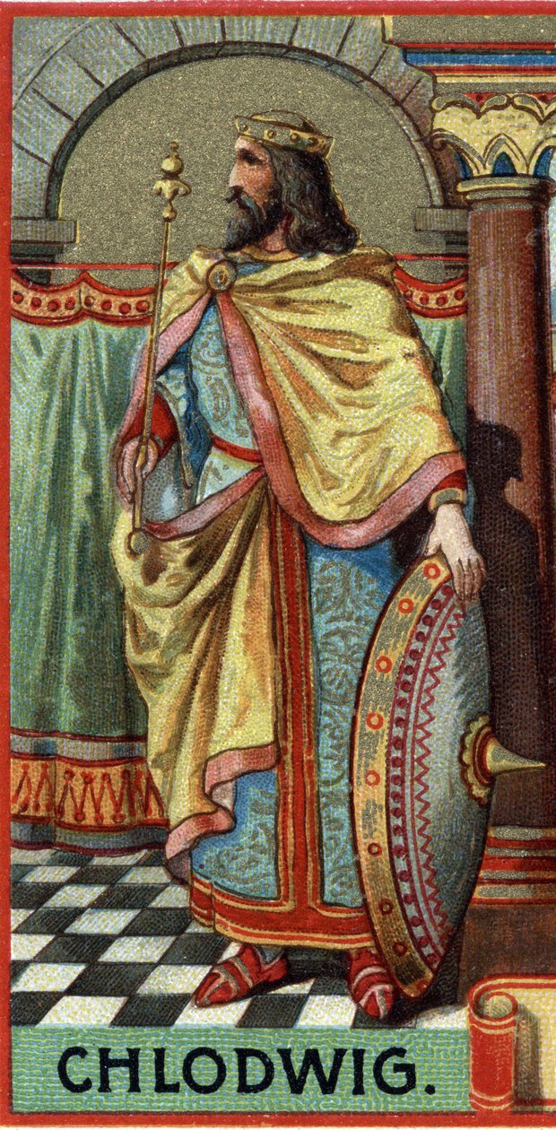 Ritratto di Clodoveo, Re dei Franchi dal 481 al 511 d.C. da Unknown artist