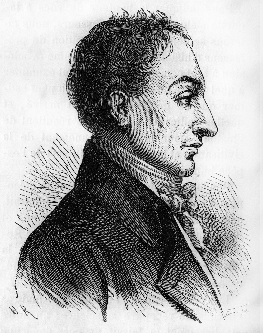 Ritratto di Constantin François de Chasseboeuf Conte di Volney - in “Histoire de France” di Henri Martin, XIX secolo. da Unknown artist