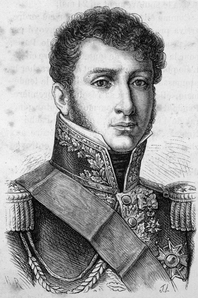 Ritratto del Conte Charles Tristan di Montholon, generale francese (1783-1853) da Unknown artist