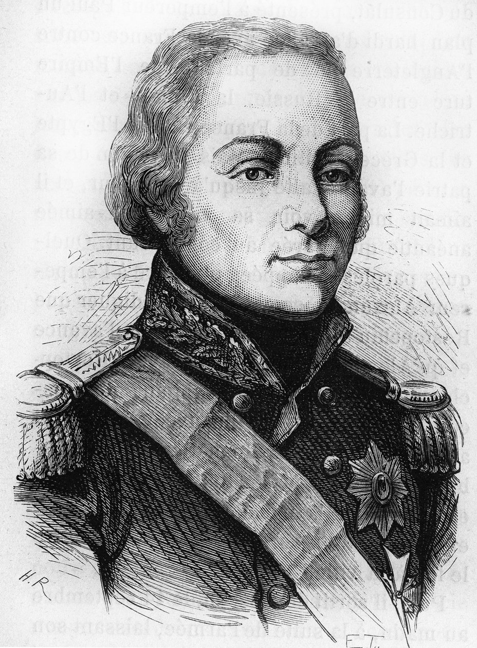 Ritratto del conte Rostopchine (1765 - 1826). Incisione della fine del XIX secolo in "Histoire de France" di H. Martin da Unknown artist
