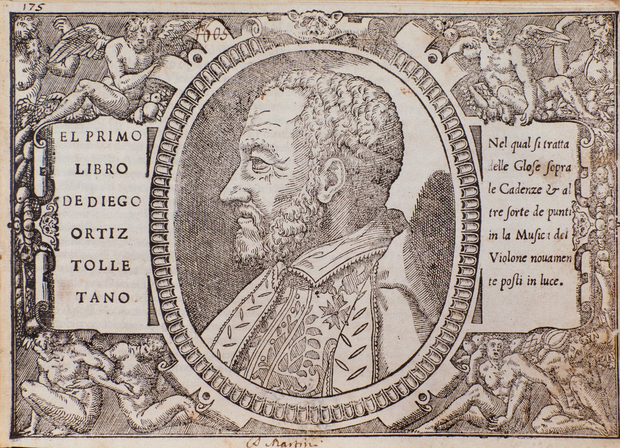 Ritratto di Diego Ortiz Tolletano (Toledano) (xilografia) da Unknown artist
