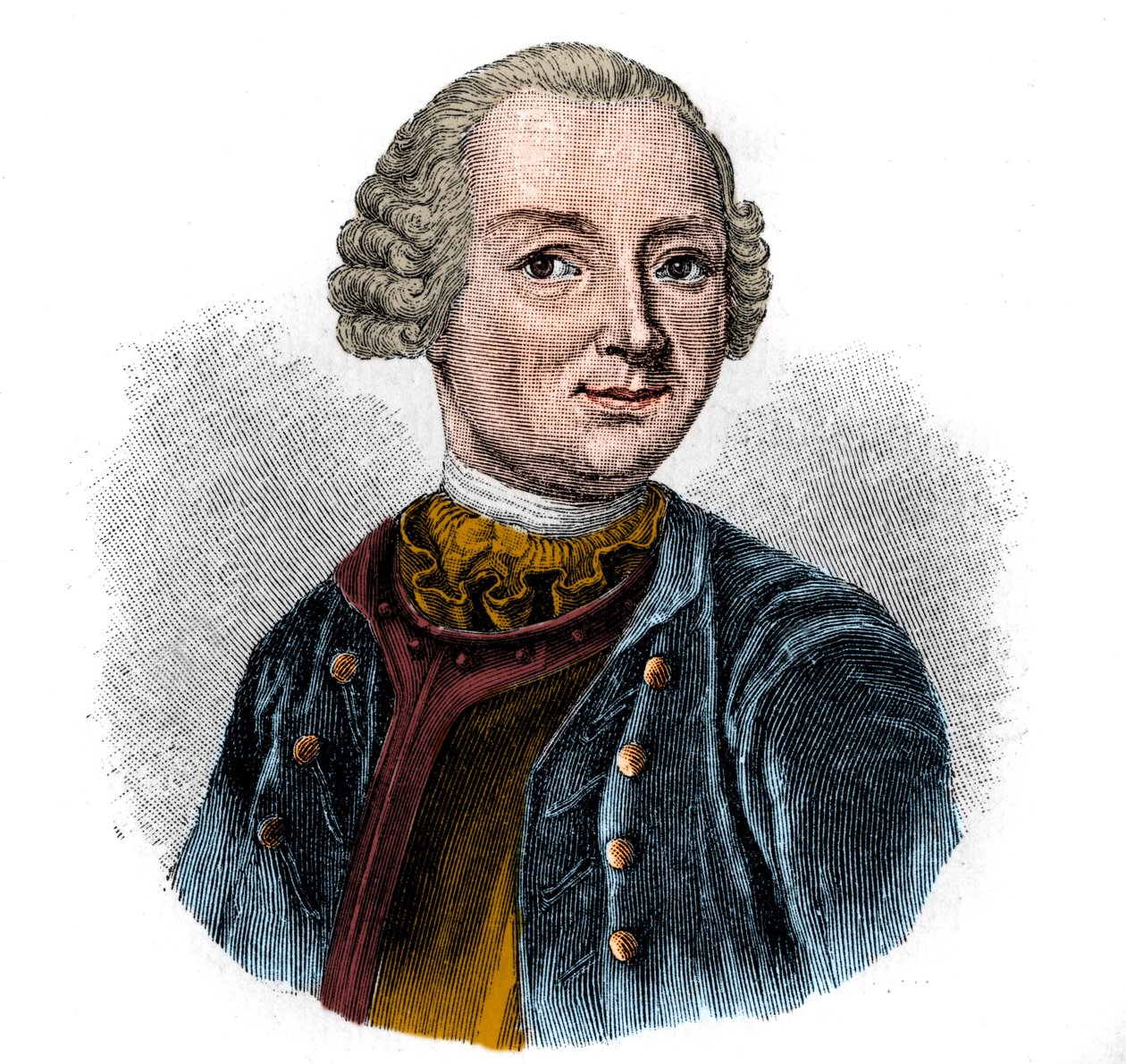 Ritratto di EWALD CHRISTIAN VON KLEIST (1715-1759) poeta tedesco. da Unknown artist