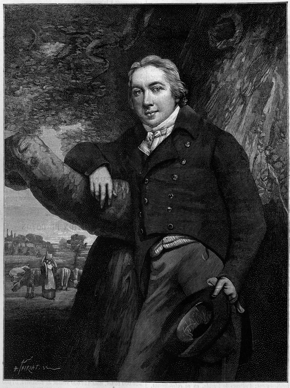 Ritratto di Edward Jenner (1749-1823), medico e naturalista inglese, inventore del vaccino contro il vaiolo. Da un
