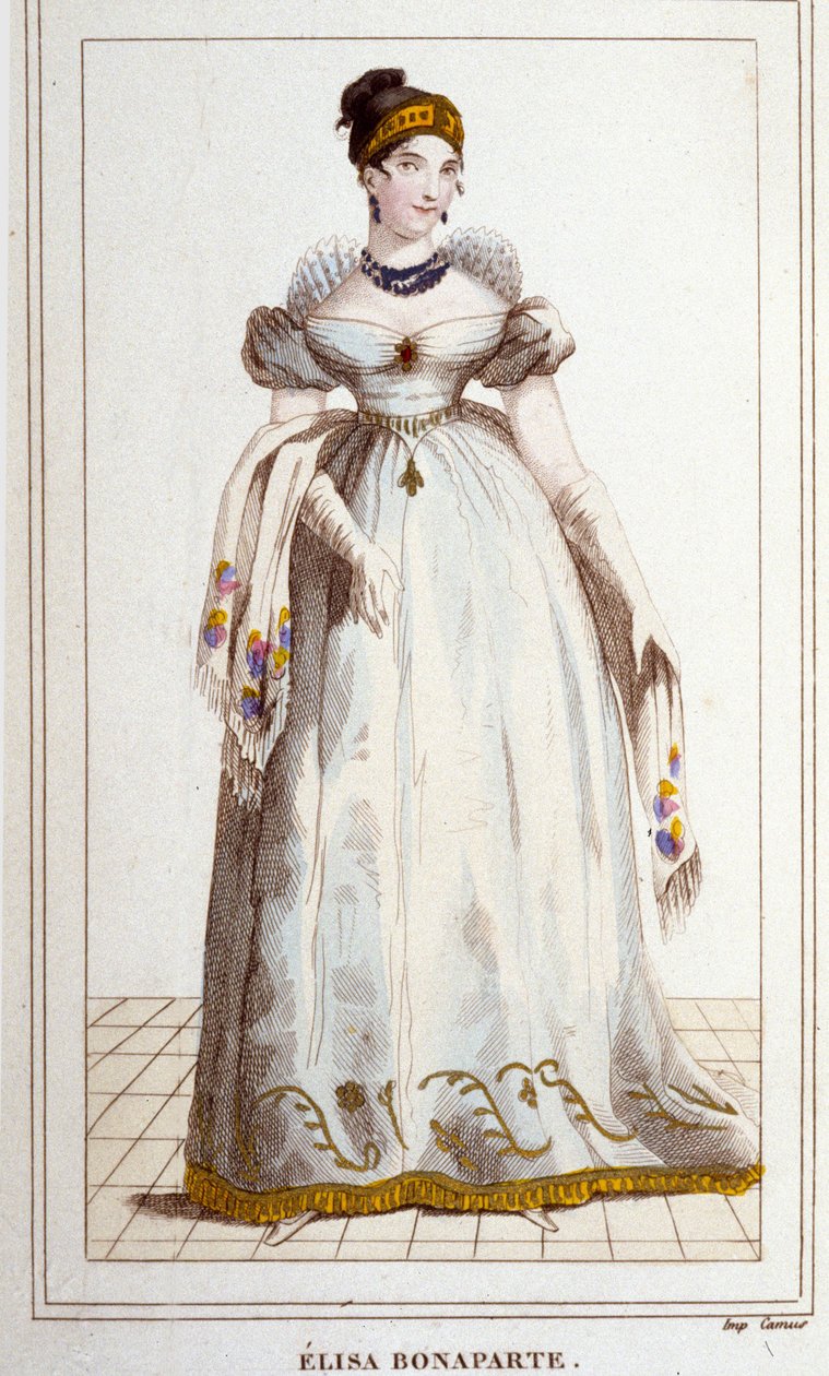 Ritratto di Elisa Bonaparte (Maria Anna detta Eliza) da Unknown artist