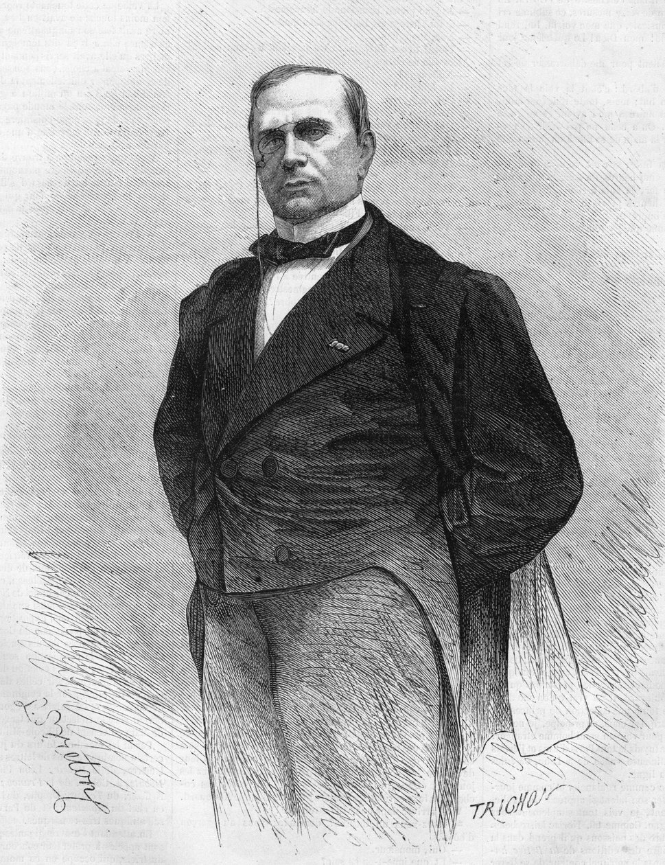 Ritratto di Emile de Girardin (1806-1881), pubblicista e politico francese, fondatore della stampa moderna da Unknown artist