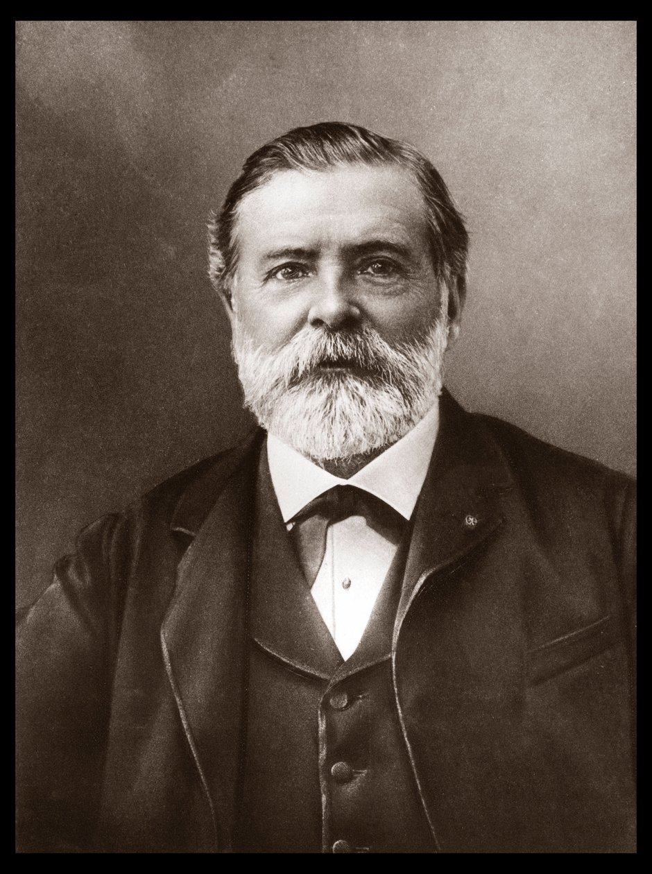 Ritratto di Etienne-Jules Marey (1830-1904), scienziato e cronofotografo inglese; inventore dello sfigmografo e pioniere della fotografia e del cinema. Foto di Nadar, Paul (1856-1939) da Unknown artist