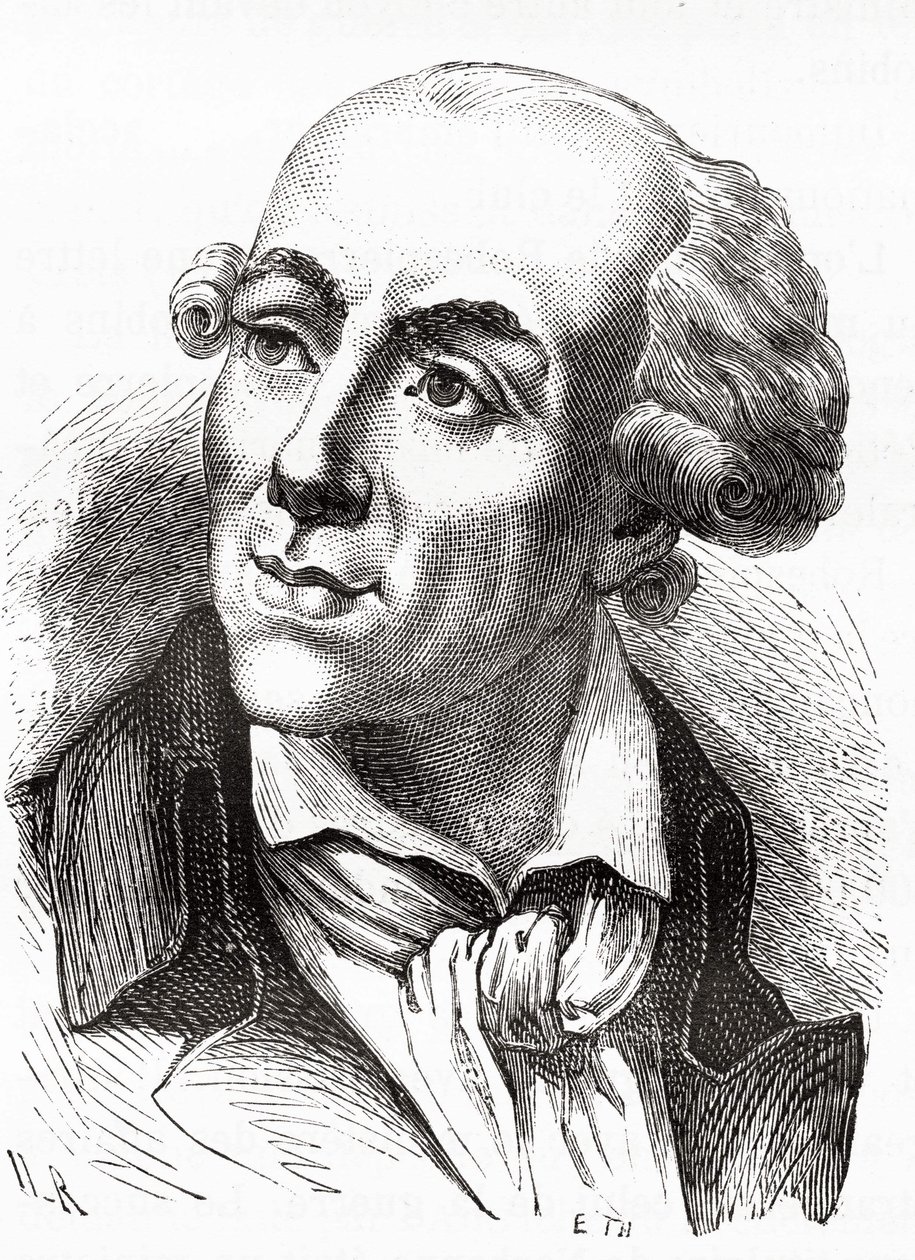 Ritratto di Etienne Clavière (1768-1793), Ministro delle Finanze nel governo Girondino (marzo 1792) - in Histoire de France di Henri Martin da Unknown artist
