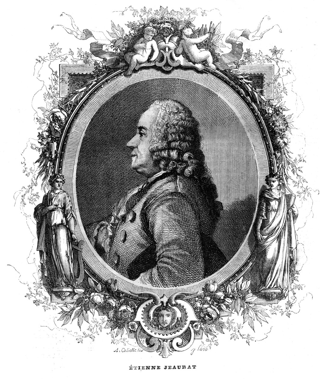 Ritratto di Etienne Jeaurat (1699-1789) pittore e disegnatore francese. da Unknown artist