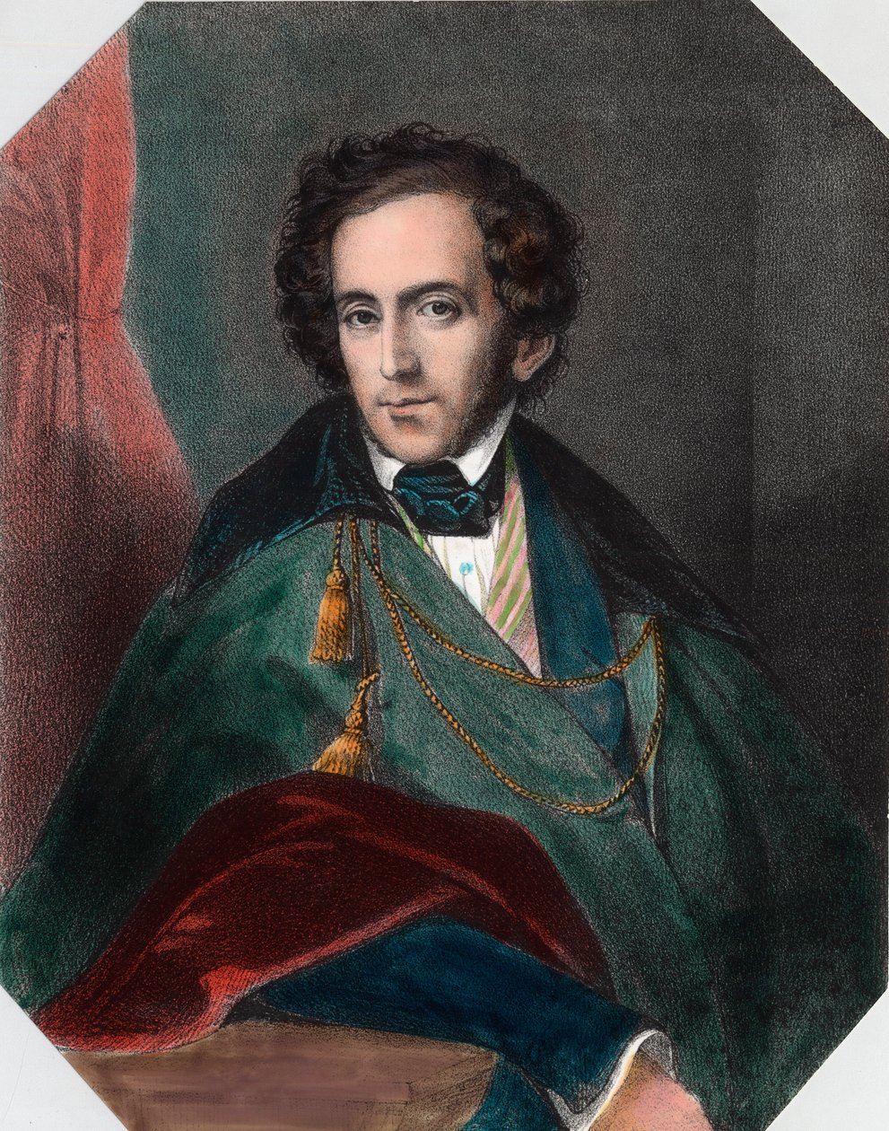 Ritratto di Felix Mendelssohn (1809 - 1847), direttore d