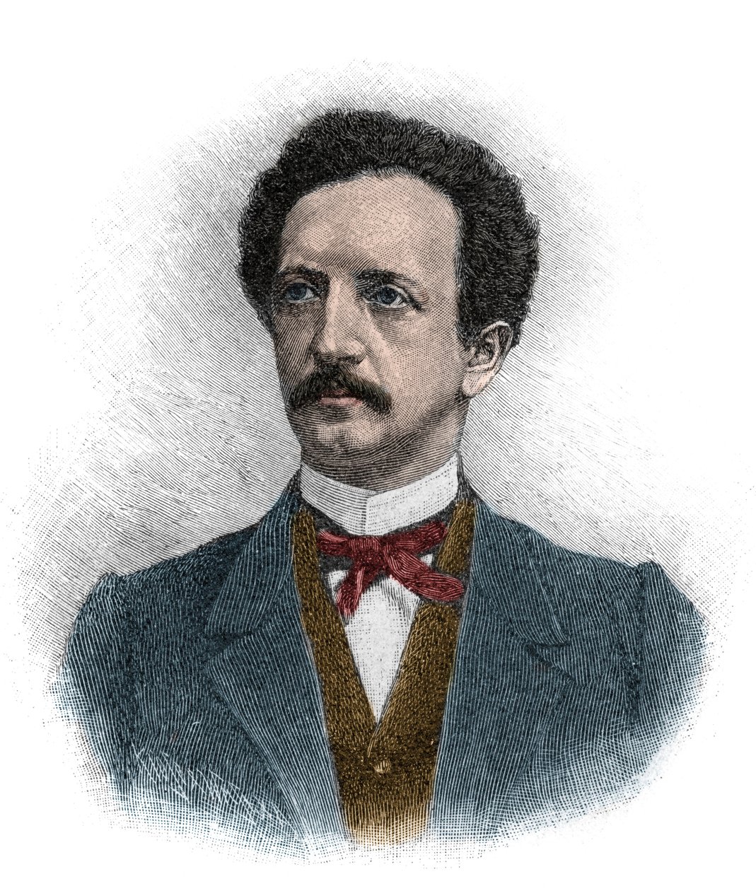 Ritratto di Ferdinand Johann Gottlieb Lassalle (1825-1864) giurista, filosofo e attivista politico socialista tedesco - incisione da Unknown artist